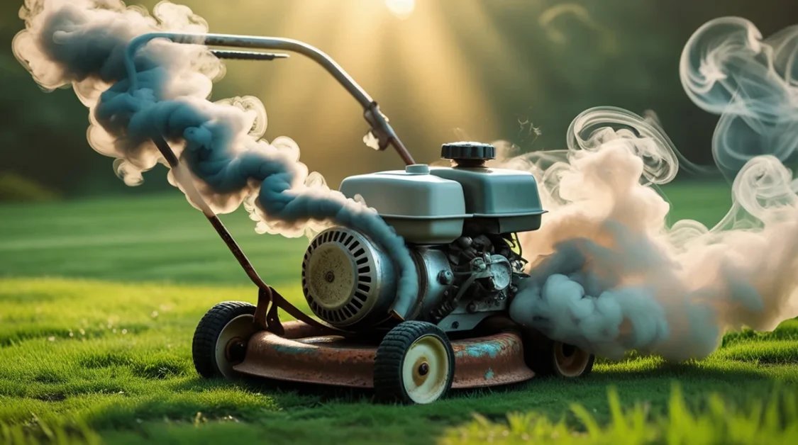 Lawn Mower Smoking Engine