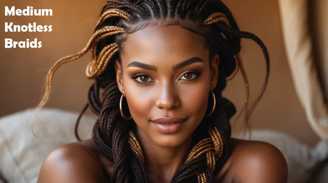 Medium Knotless Braids